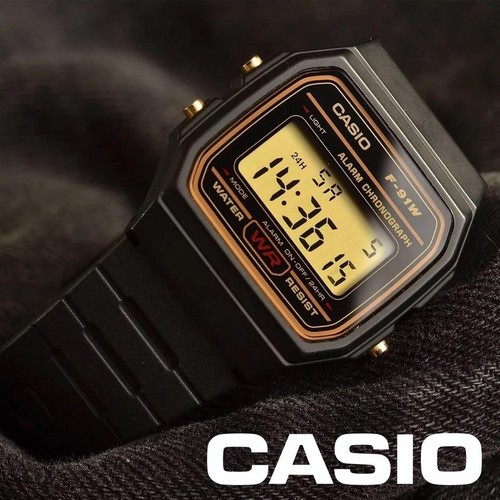 Neu casio 91w schwarz gold - neu, &