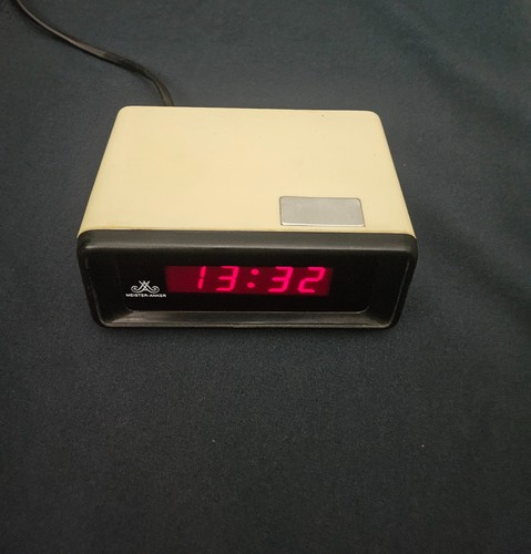 Vintage digital uhr wecker - vintage,